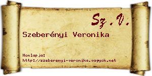 Szeberényi Veronika névjegykártya