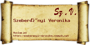 Szeberényi Veronika névjegykártya