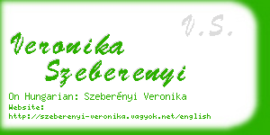 veronika szeberenyi business card